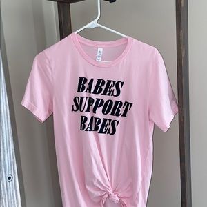 Small Womens Pink Graphic Tshirt